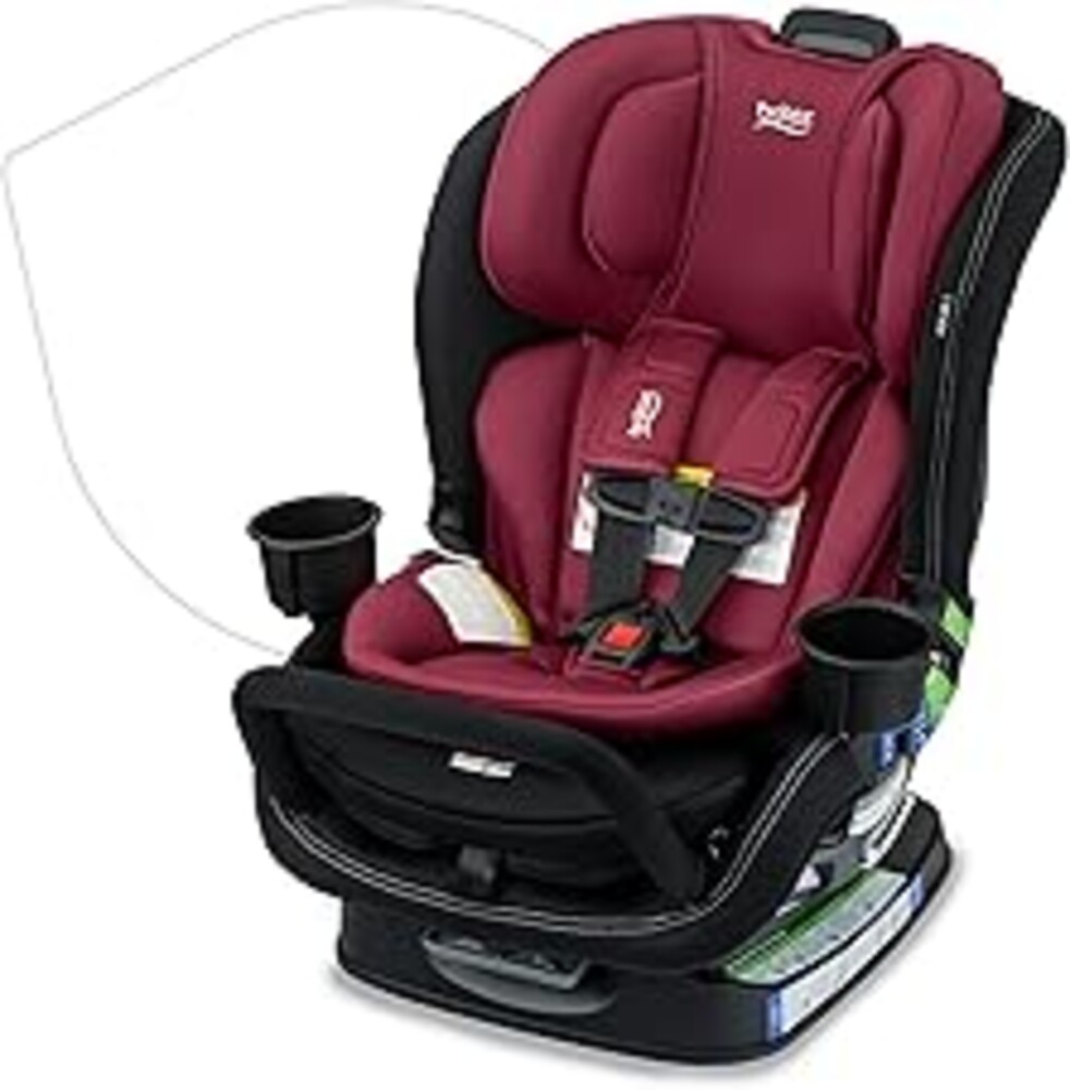 Britax Poplar S Convertible Car Seat, 2-in-1 Car Seat Extended Rear Facing, 17” Slim Car Seat Design with Fast & Easy ClickTight Installation, Anti-Rebound Bar & SafeWash Fabrics — Ruby Onyx