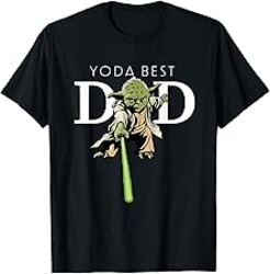 Star Wars Yoda Lightsaber Best Dad Father's Day T-Shirt