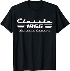 Classic 60 Birthday Decorations Men 60yr 1966 60th Birthday T-Shirt