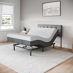 Celestial Sleep Aurora Adjustable Bed Base (Frame Only), Easy Assembly, Head and Foot Lift, Zero Gravity, Memory Positions - Queen