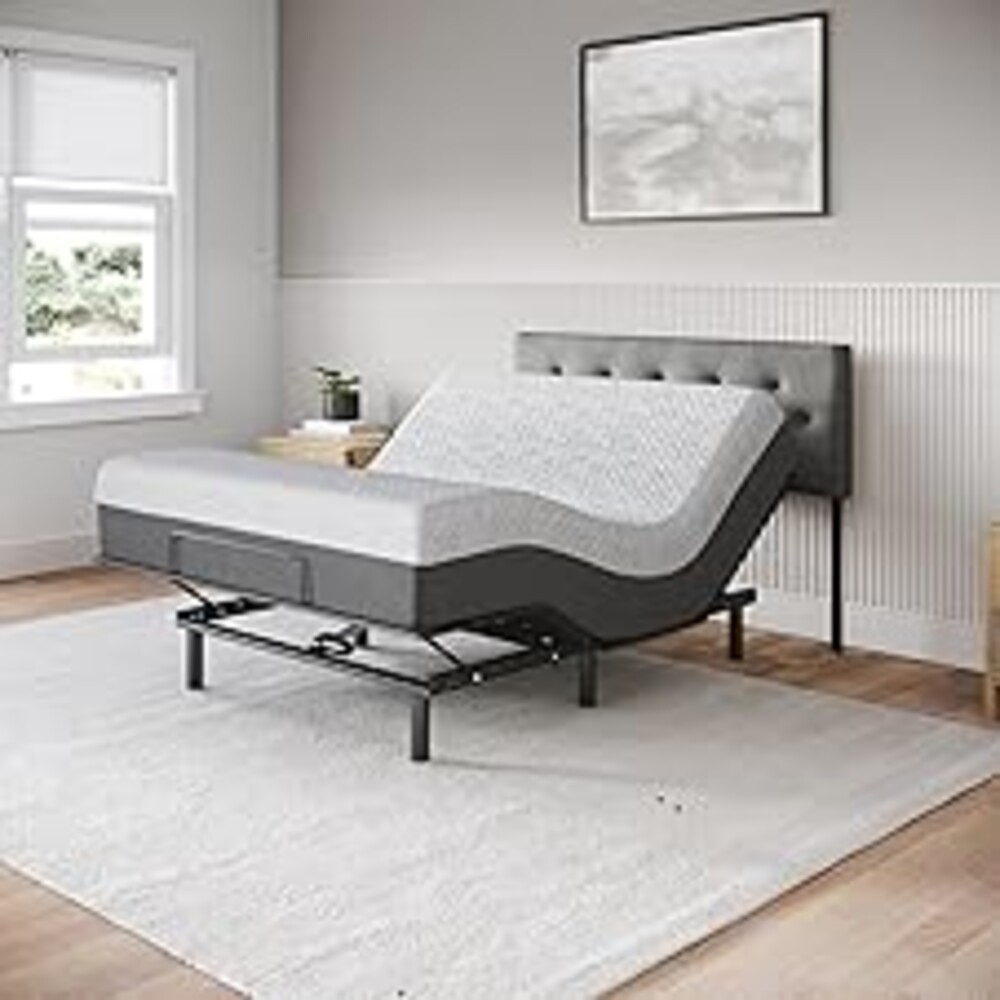 Celestial Sleep Aurora Adjustable Bed Base (Frame Only), Easy Assembly, Head and Foot Lift, Zero Gravity, Memory Positions - Queen