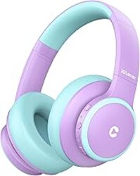 iClever BTH26 Active Noise Cancelling Headphones for Kids, 60H Play Time, Safe Volume 80dBA, Type C Fast Charging, Bluetooth5.4, Kids Bluetooth Headphones with Mic AUX Cord for iPad Airplane, Purple