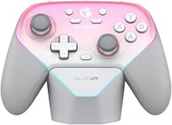 GameSir Super Nova Wireless Gaming Controller for PC/Switch/Switch 2/iOS/Android, 1000Hz Polling Rate, Hall Effect Stick & Trigger, Rubberized Grips, RGB Lighting, 1000mAh - Pink