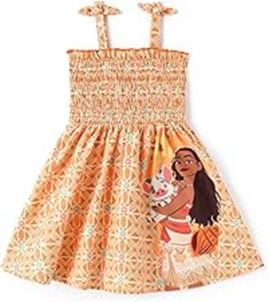 Disney Princess Frozen Elsa Minnie Stitch Toddler Girl Dress Bow Tie Straps Smocked Summer Outfit Birthday Party Clothes 2-9Y