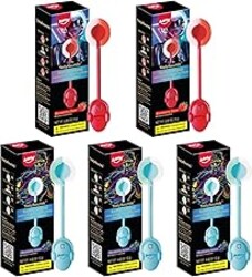Amos TastySounds Audio Music Lollipops - Singing Lollipop Candy Suckers Party Favors - 5-Pack w/ 2x Strawberry! 3x Blueberry