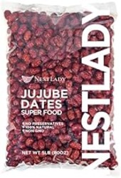 NESTLADY Premium Jujube Date, Chinese Red Date, (Hong Zao),Net weight: 5LB, 红枣, 100% Natural, Improve sleep, Health Snack, Dried Fruit, Sweet and Chewy, Harvested in China,Packed in USA