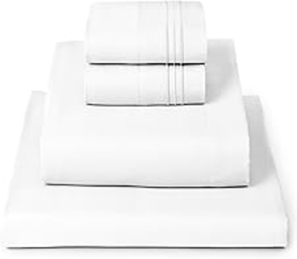 Mellanni King Sheets Set - 4 PC Iconic Collection Bedding - Hotel Luxury, Extra Soft, Cooling Bed Sheets - Wrinkle, Fade, Stain Resistant (King, White)