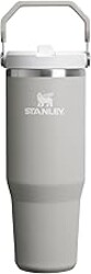 STANLEY IceFlow 2.0 Flip Straw Tumbler with Handle 30 oz | Twist On Lid and Flip Up Straw | Leak Resistant Water Bottle | Insulated Stainless Steel | BPA-Free | Ash