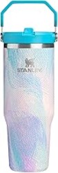 STANLEY IceFlow 2.0 Flip Straw Tumbler with Handle 30 oz | Twist On Lid and Flip Up Straw | Leakproof Water Bottle | Insulated Stainless Steel | BPA-Free | Sea Glass Plume