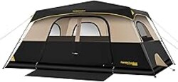 FanttikOutdoor Camping Tent 4/6/8/10 Person Instant Cabin Tent Setup in 60 Seconds with Rainfly & Windproof Portable with Carry Bag for Family Camping & Hiking