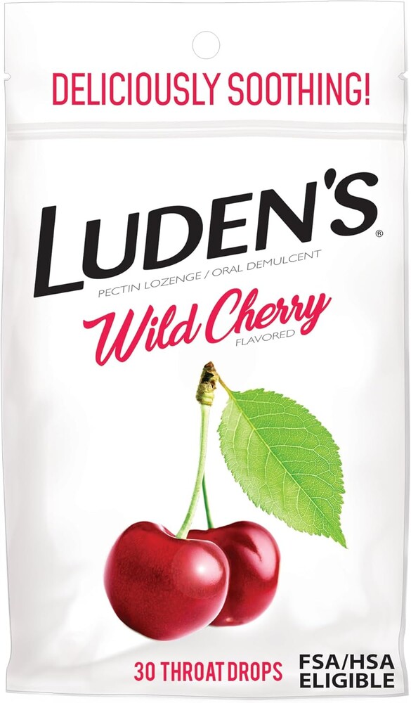 Luden's Throat Drops Wild Cherry 30 Drops
