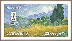 Hisense 65“ Hi-QLED S7 CanvasTV Series 4K UHD Google Smart Art TV (65S7SG, 2026 New) - 144Hz, Art Mode, Anti-Glare Panel, Dolby Vision HDR, Hi-Matte Display, Frame & UltraSlim Wall Mount Included