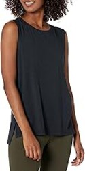 Amazon Essentials Women's Soft Cotton Relaxed-Fit Workout Tank Top (Available in Plus Size)