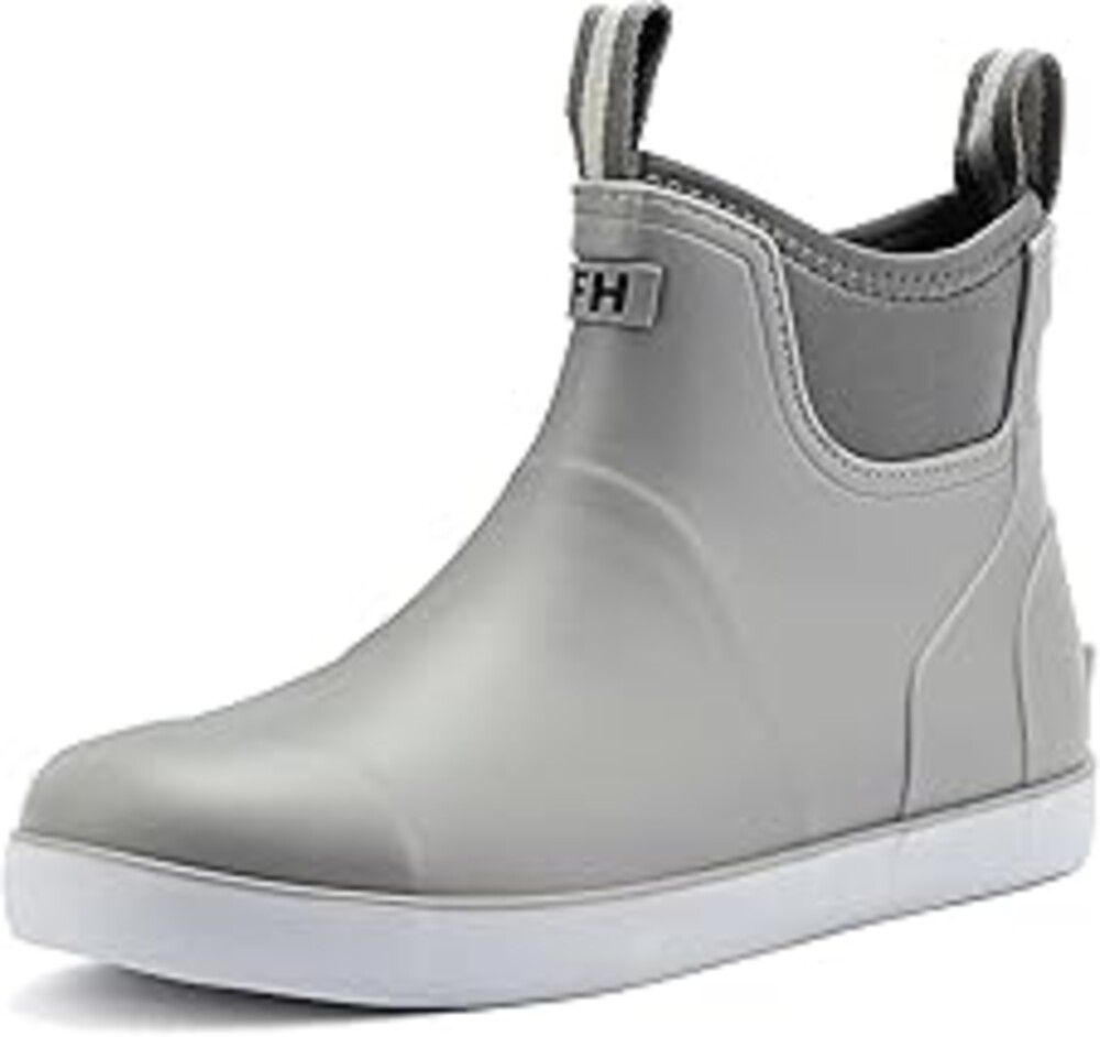 CKWLXQY Men's Deck Boots, Waterproof Ankle Rain Boots Men Anti-Slip Traction, Outdoor Rubber Fishing Garden Boots High-Performance Shoes for Farming