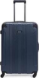 Kenneth Cole REACTION Out of Bounds Lightweight Hardshell 4-Wheel Spinner Luggage, Naval, 28-Inch Checked