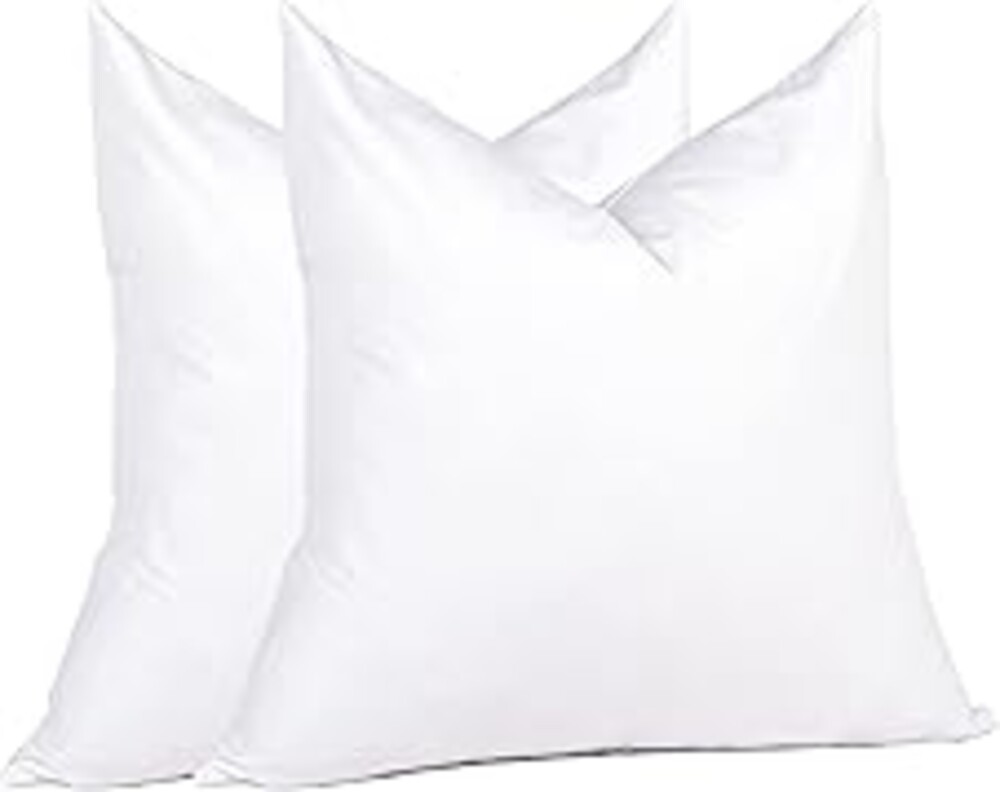 puredown® Euro Pillow Inserts 26 x 26 (Pack of 2, White), Down Feather Pillow Stuffer, Premium White Pillows for Bed, Couch, and Cushion