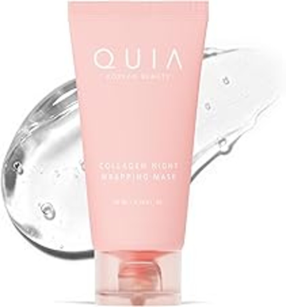 QUIA Collagen Wrapping Mask 75ml - Clinical +92% Firmer Appearance - Overnight Glass Skin Peel Off - Korean Skincare - All Skin Types - Better Than Sheet Masks