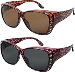 Sunglasses that Fit Over Glasses for Women UV Protection Polarized and HD Vision Fitover Eyeglasses