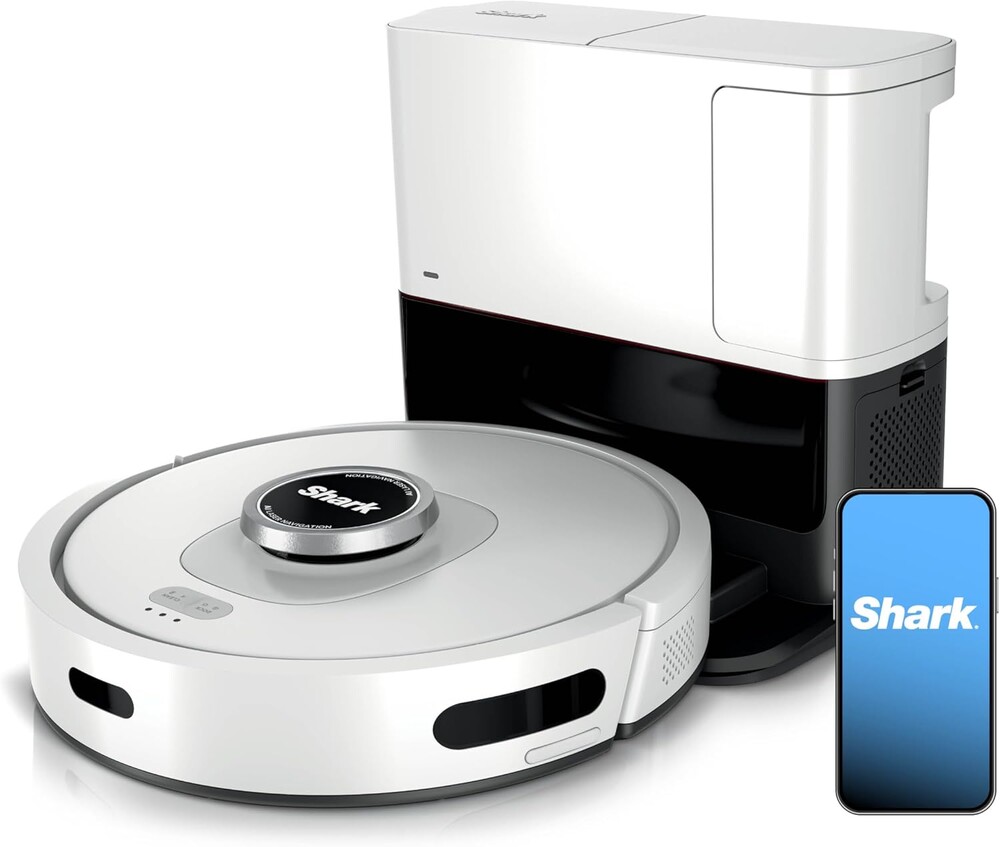 Shark Matrix Clean | Robot Vacuum Cleaner with Powerful Suction for Pet Hair, Rugs, Carpets & Hard Floors | Self-Empty Base | 60-Day Capacity | Voice Control | LiDAR Navigation | Cool Grey | AV2511AE​