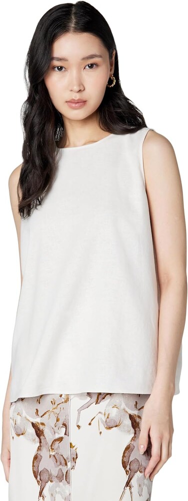 Calvin Klein Women's Linen Blend Shell Top