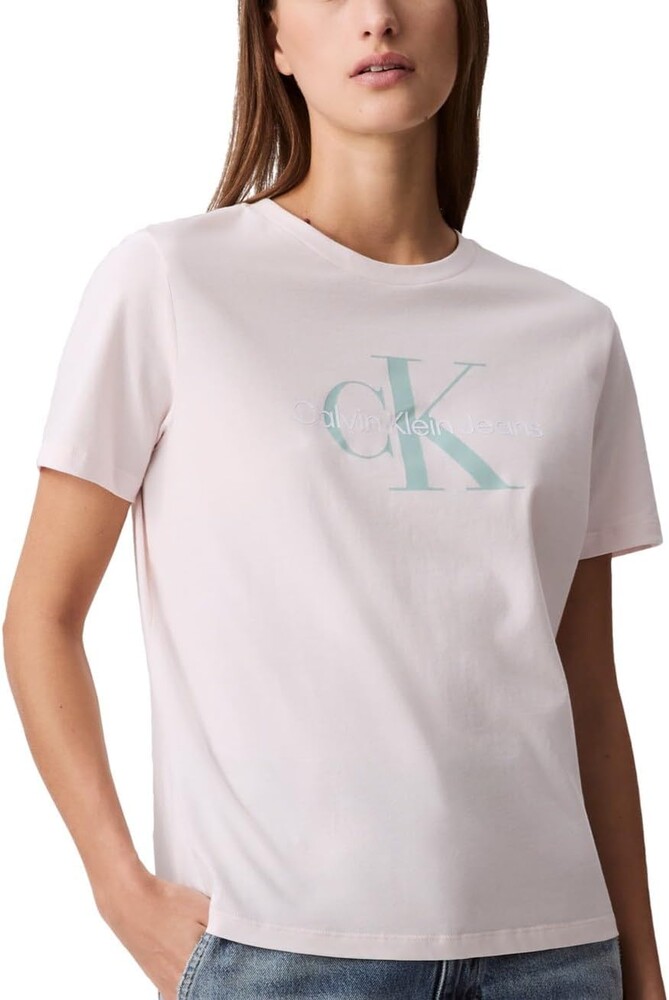 Calvin Klein Women's Monogram Logo Crewneck T-Shirt