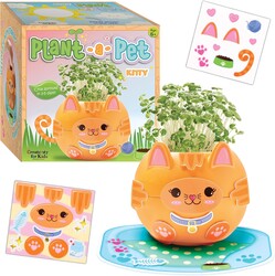 Creativity for Kids Plant-A-Pet: Kitty - Arts and Crafts for Kids, Mini Gifts for Girls and Spring Crafts for Kids, Chia Seed Plant Pet (Ages 6+)