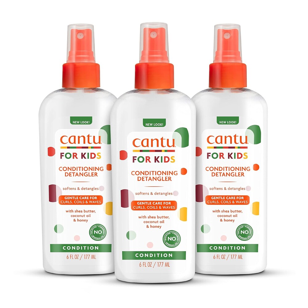 Cantu Care for Kids Conditioning Detangler, 6 fl oz (Pack of 3) | Conditioning