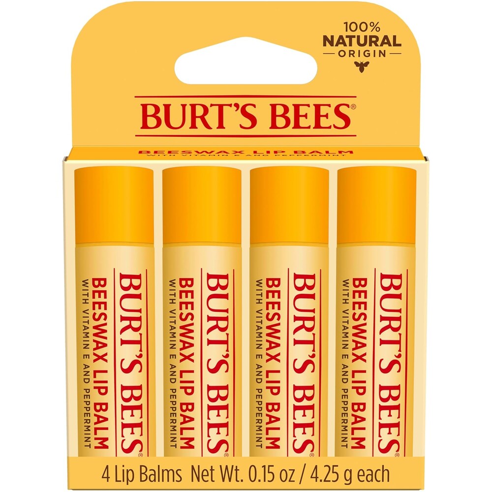 Burt's Bees 100% Natural Moisturizing Lip Balm (Original Beeswax)