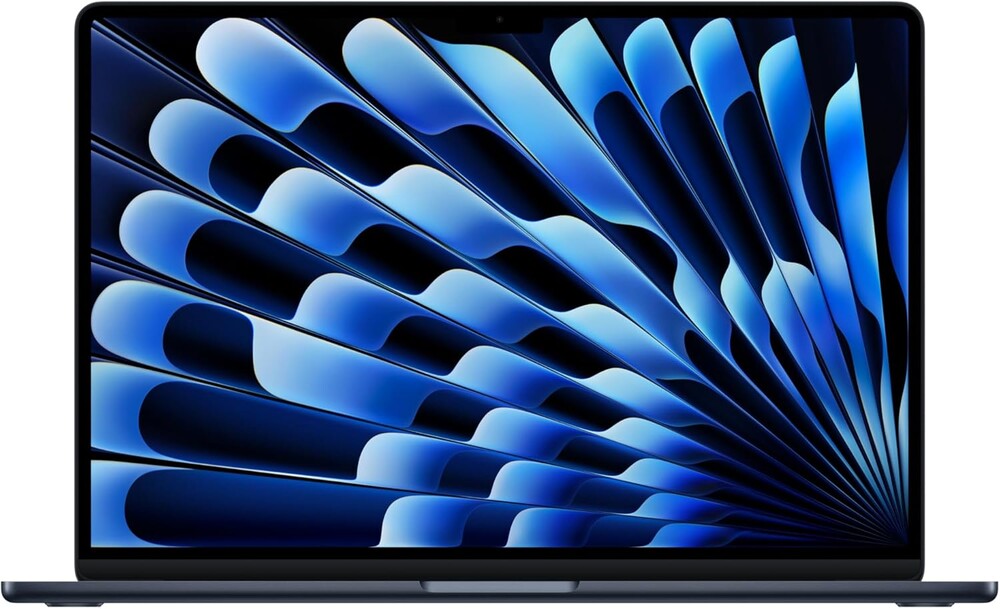 Apple 2026 MacBook Air 15-inch Laptop with M5 chip: Built for AI, 15.3-inch Liquid Retina Display, 24GB Unified Memory, 1TB SSD, 12MP Center Stage Camera, Touch ID, Wi-Fi 7; Midnight