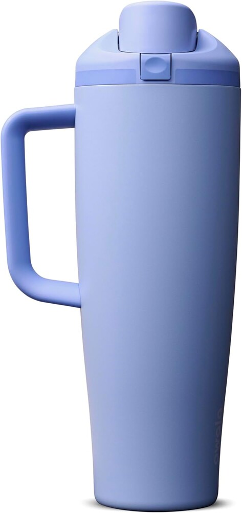 Owala FreeSip Tumbler Insulated Stainless Steel Water Bottle with Built-in Straw and Side Handle, For Travel, Work, School, and Sports, 40oz, BPA Free, Leak Proof, Out of the Blue