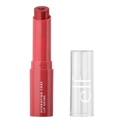 e.l.f. Hydrating Core Lip Shine with Shea Butter & Vitamin E, Tinted Lip Balm for A Smooth, Glossy Finish & Long-Lasting Moisture, Joyful Pink Rose