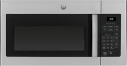 GE 30" Over-the-Range Microwave, 1.6 Cu. Ft., 1000 Watts, 300 CFM Hood Vent, LED Lighting, Auto Defrost, Easy Mount Install, Stainless Steel, JVM3160RFSS