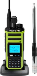 Retevis A3 Quad-Band Ham Radio Handheld, 10m/6m/2m/70cm Transceiver, SSB Reception, NOAA, High Power 2 Way Radio with Multi-Antenna Kit,2500mAh Battery Suitable for Emergency and Outdoor, Green