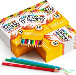 JOYIN 432 Count Colored Pencils Bulk, Colored Pencils for Kids 3+, 12 Colors, 36 Packs, Pre-sharpened Coloring Art Supplies, School Supplies