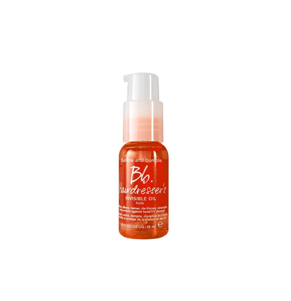 Bumble and bumble. Hairdresser's Invisible Oil Frizz-Reducing Hair Oil | Heat Protection, Frizz Control + Shine | Curly, Wavy, Straight | With Grapeseed, Coconut + Argan Oils