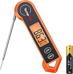 TempPro TP19H Digital Meat Thermometer for Cooking, Ambidextrous Backlit Motion Sensing Instant Read Food Thermometer for BBQ Grill Oil Fry Candy Fathers Day Gift for Dad Men (Previously ThermoPro)
