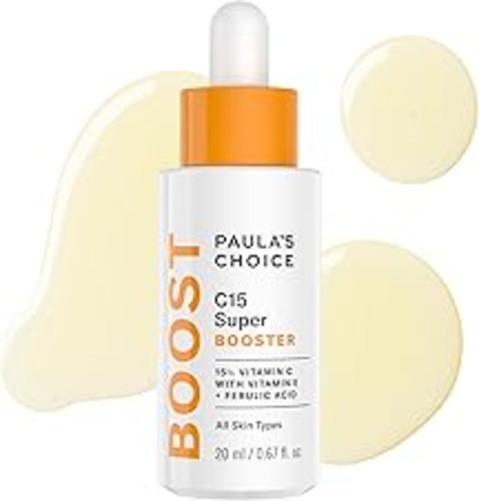 Paula's Choice BOOST C15 Super Booster, 15% Vitamin C Serum for Face, Face Serum with Vitamin E & Ferulic Acid for Discoloration & Glow, Fragrance-Free