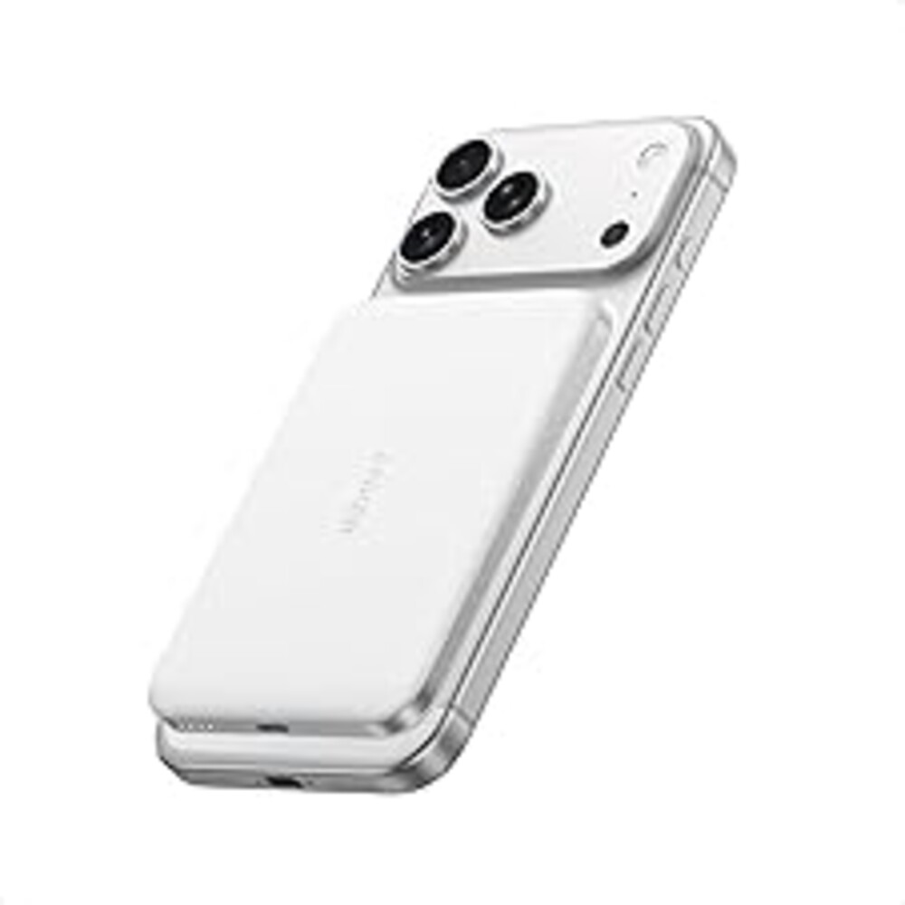 Anker Nano MagSafe Portable Charger, Ultra-Slim 5,000mAh Magnetic Wireless Charging Battery, Qi2 Certified 15W Max MagSafe-Compatible Power Bank, Ergonomic Design, for iPhone 17/16 Series, and More