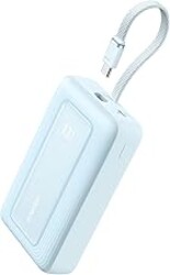 Anker Zolo Power Bank (2025 Upgraded Version), 20,000mAh 30W High-Speed Portable Charger with Built-in USB-C Cable, Battery Pack for iPhone 17/16 / 15 Series, Galaxy, and More