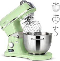 ZACME 8.4QT Commercial Stand Mixer 800W with Aluminum Die Casting Meets the Standard of NSF/ANSI 8-2023, Mixers Kitchen Electric Stand Mixer with Stainless Steel 8L Bowl, Dough Hook, Whisk and Beater