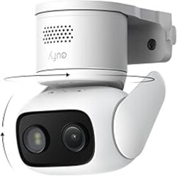 eufy Security Camera C31,Indoor/Outdoor Camera,IP66,Spotlight-Free Color Night Vision,360° Coverage with Pan and Tilt, Auto Tracking, No Subscription, AI Human/Vehicle/Pet/Cry Detection,24/7 Recording