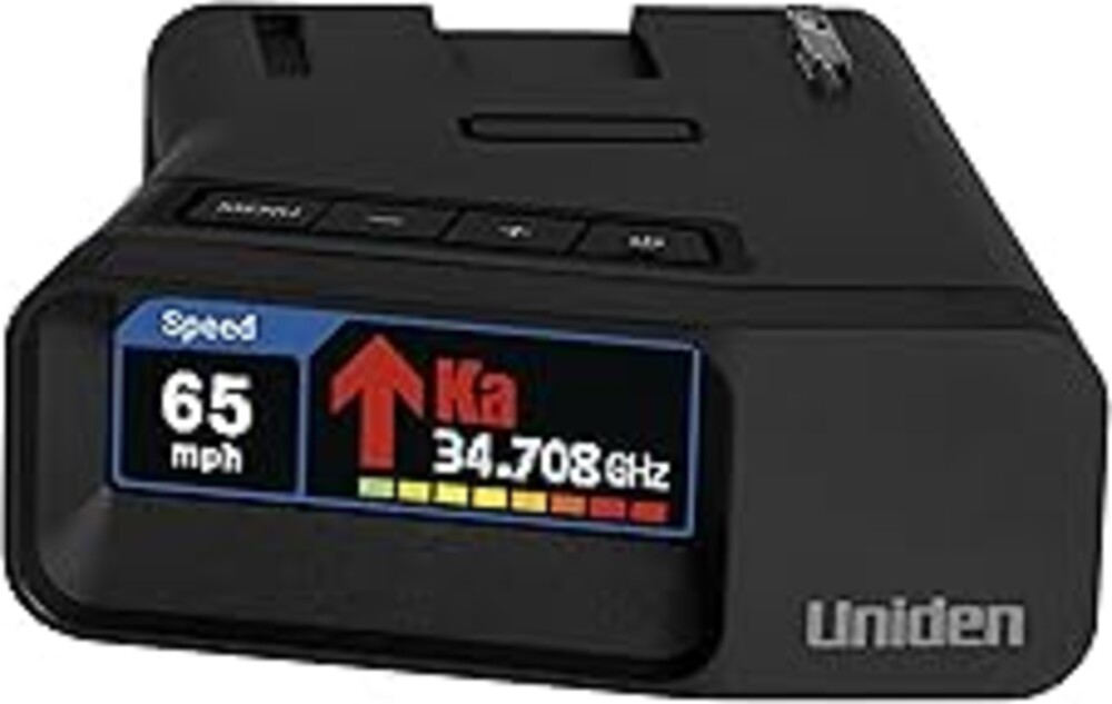 Uniden R7 Extreme Long-Range Laser-Radar Detector, Built-in GPS w/ Real-Time Alerts, Dual-Antennas Front & Rear w/Directional Arrows, Voice Alerts, Red Light Camera and Speed Camera Alerts