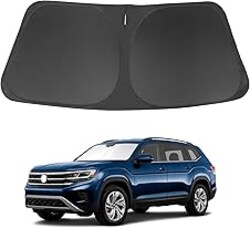 Windshield Sun Shade for 2018-2024 2025 2026 Volkswagen Atlas VW Atlas Cross Sport Accessories Front Window Sunshade Shield Keep Your Car Interior Cooler