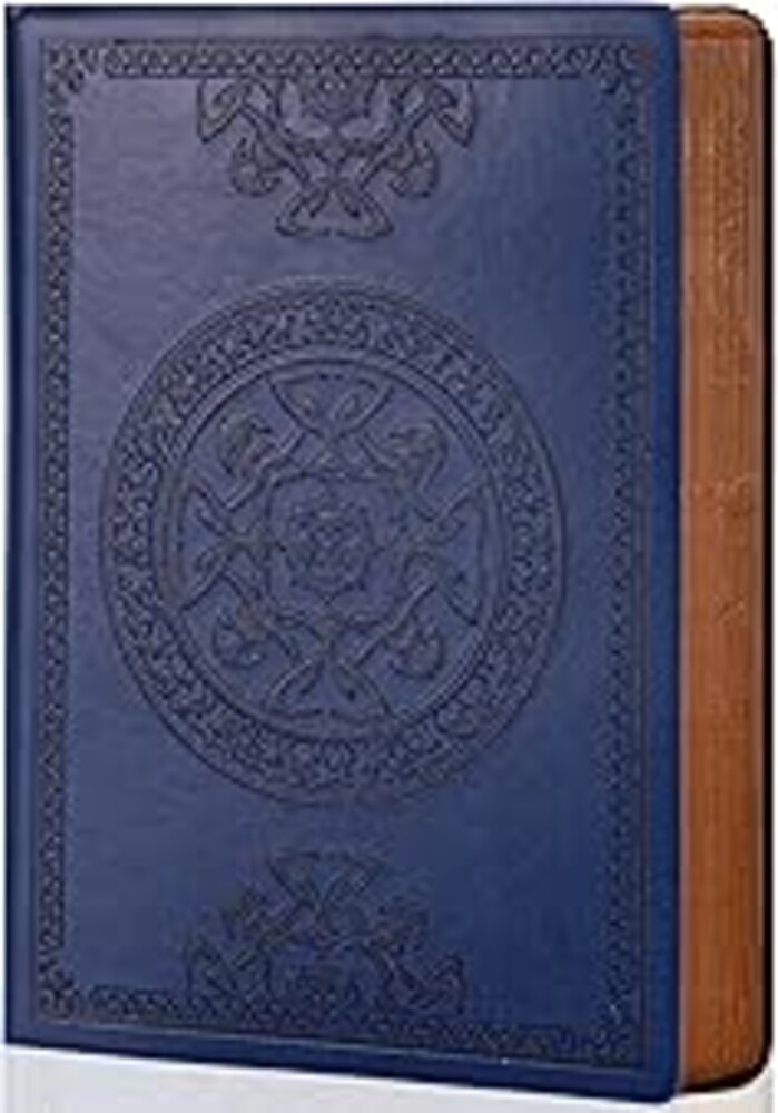 CAGIE Lined Journal for Men Soft Cover Notebook Leather Journals for Writing, 180 Lay Flat Vintage Mens Journal Personal Diary, 5.7'' X 8.3'', Blue