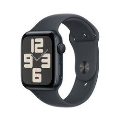 Apple Watch SE (2nd Gen) [GPS 44mm] Smartwatch with Midnight Aluminum Case with Midnight Sport Band - M/L