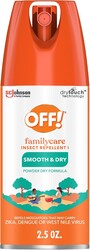 OFF! Family Care Travel Size Mosquito & Tick Repellent Aerosol, Smooth & Dry Bug Spray for The Beach, Backyard, Picnics and More, 2.5 oz.