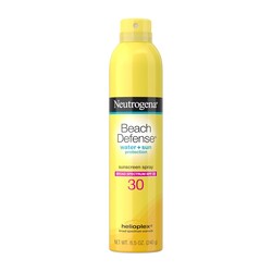 Neutrogena Beach Defense SPF 30 Sunscreen Spray, Broad Spectrum, Lightweight & Fast Absorbing, Oxybenzone & Octinoxate Free, Hawaii Act 104 Compliant Face & Body Sunscreen, 8.5 oz