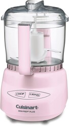 Cuisinart Mini-Prep Plus Food Processor, 3-cup Mini Food Processor to Chop Herbs, Vegetables, and Hard Cheese, 3-cup Work Bowl, Reversible Stainless Steel Blade, DLC-2APK, Pink