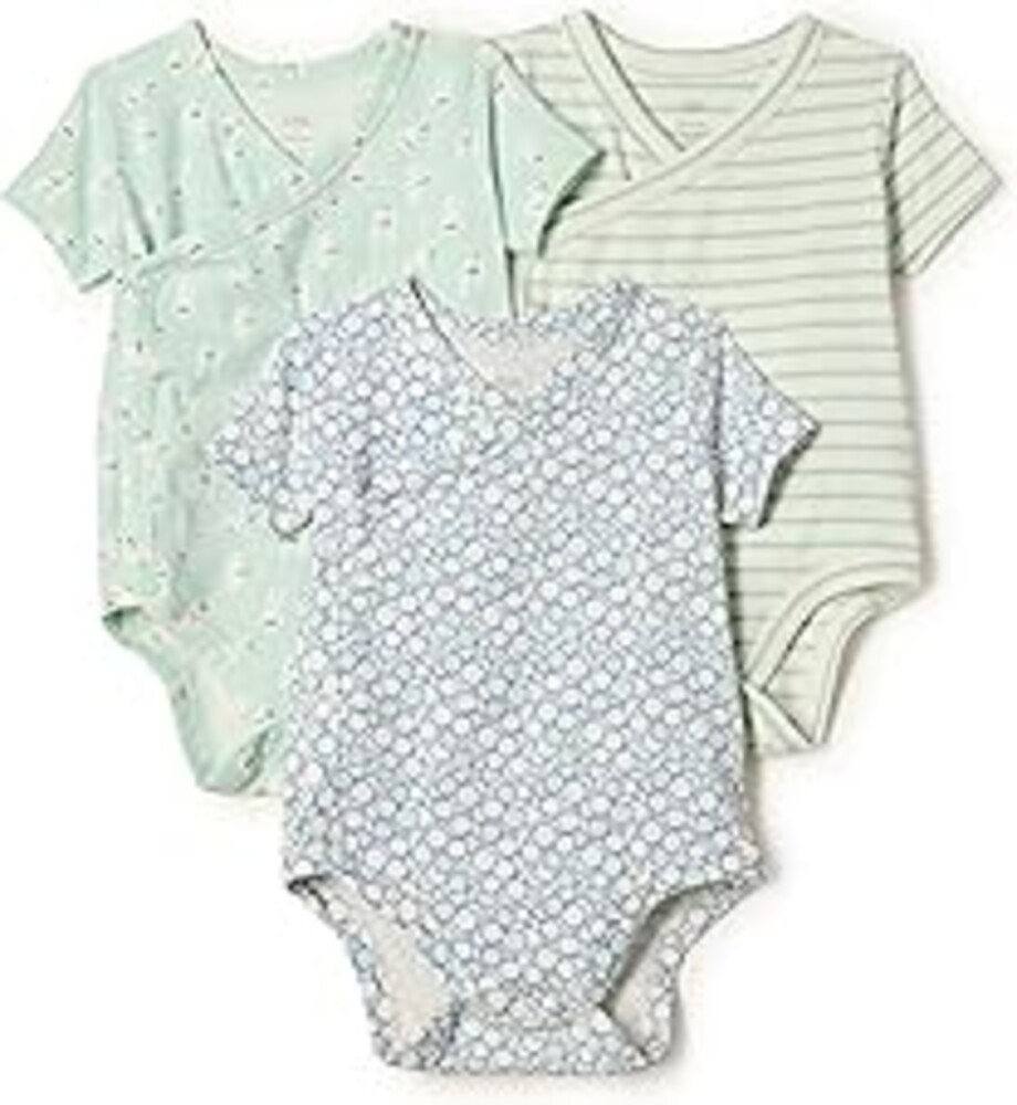 Amazon Essentials x Sofia Grainge Unisex Babies' Side Snap Short Sleeve Bodysuit