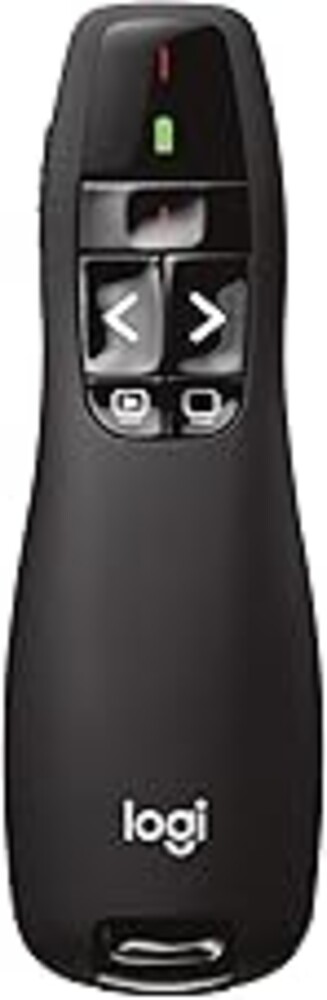 Logitech Wireless Presenter R400, USB-A PowerPoint Clicker with Laser Pointer, Wireless Presentation Clicker Remote